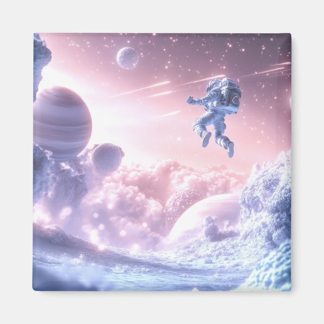 Jumping Astronaut Magnet (Vorne)