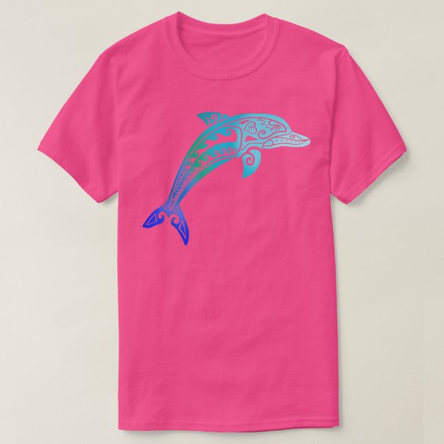 Jumping Dolphin Tribal T-Shirt (Design vorne)