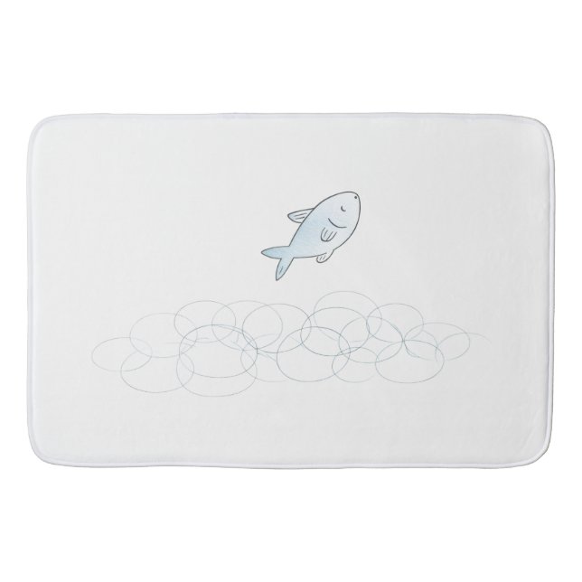 Jumping Fish Bath Mat Badematte (Vorderseite)
