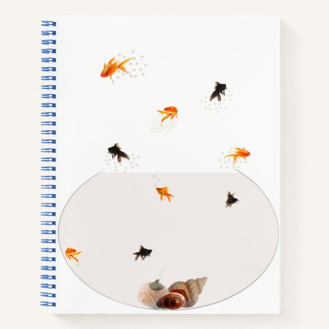 Jumping Fish Spiral Notebook Notizbuch (Vorderseite)