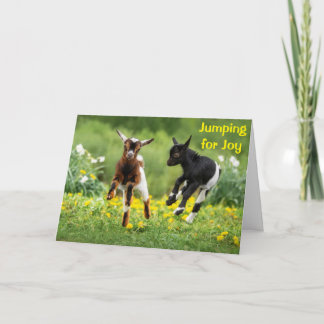 **JUMPING FÜR JOY AM 12. GEBURTSTAG** KARTE