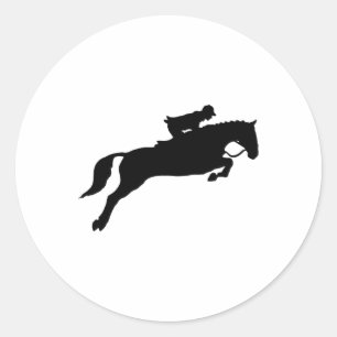 Jumping Galloping Running Pferd Runder Aufkleber