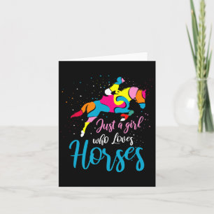 Jumping Horse English Riding Art Blocke anzeigen Karte