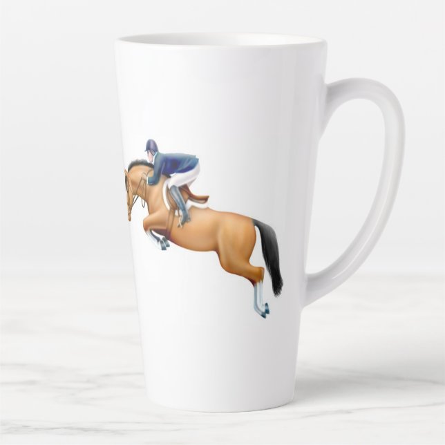 Jumping Horse Reitsport anzeigen Milchtasse (Rechts)