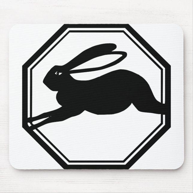 Jumping Rabbit Mousepad (Vorne)