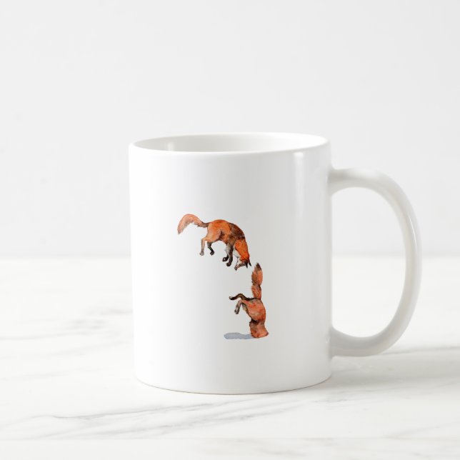 Jumping Red Fox Kaffeetasse (Rechts)