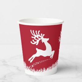 Jumping Rentier-Becher für benutzerdefiniertes Pap Pappbecher