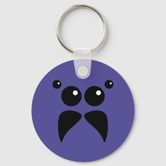 Jumping Spider Face Schlüsselanhänger (Vorderseite)