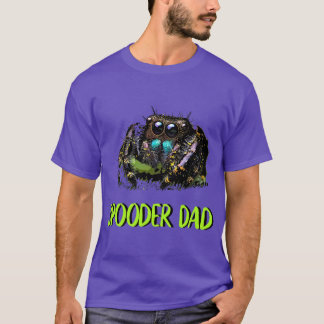 Jumping Spider Vater Spooder Vater Väter Day Mens  T-Shirt