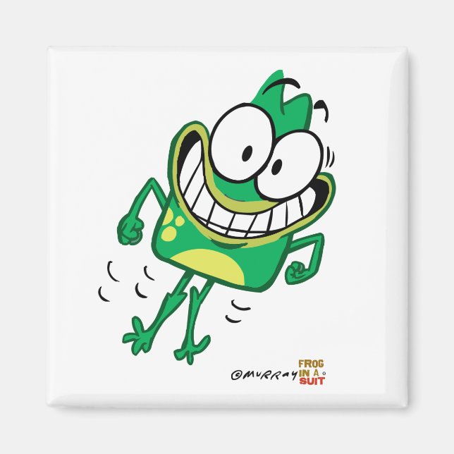 Jumpy Peete Square Magnet (Vorne)