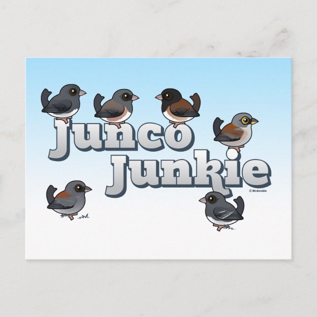 Junco Junkie Postkarte (Vorderseite)