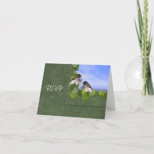 Junco Wedding Reception RSVP Card Einladung