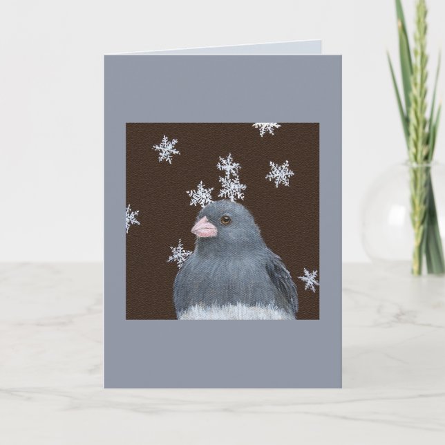 Junco Weihnachtskarte Feiertagskarte (Vorderseite)