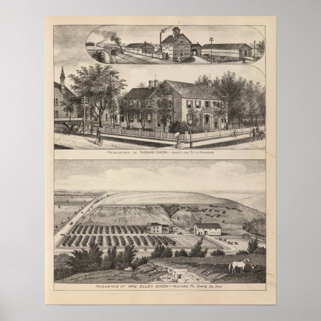 Junction City and Davis Landkreis, Kansas Poster (Vorne)