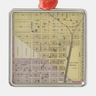 Junction City, Davis County, Kansas Silbernes Ornament
