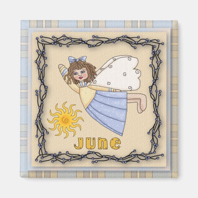 June Angel / Fairy Month Magnet (Vorne)