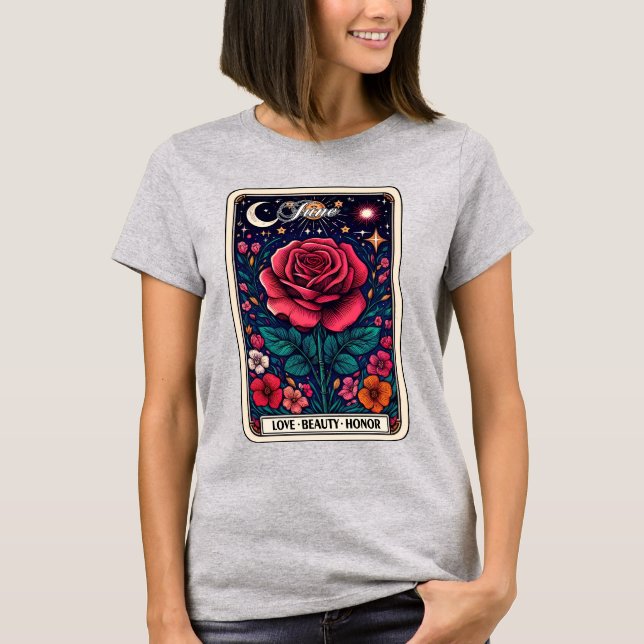 June Birth Month Blume Rose T - Shirt (Vorderseite)