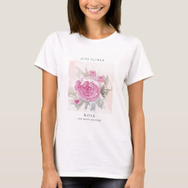 June Birth Month Flower T-Shirt