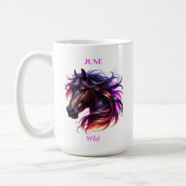 June Birth Month Spirit Animal Horse Kaffeetasse