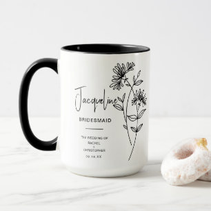 June Bridesmaid Honeysuckle Birth Blume Tasse