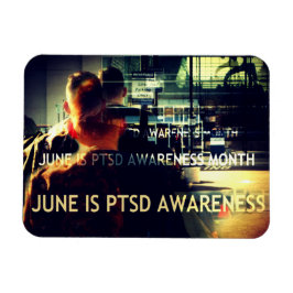 June ist PTSD Awareness Montag Flat Magnet