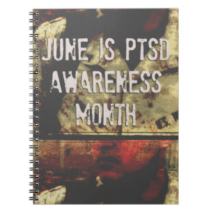 June ist PTSD Awareness Month Spirale Notebook Notizblock