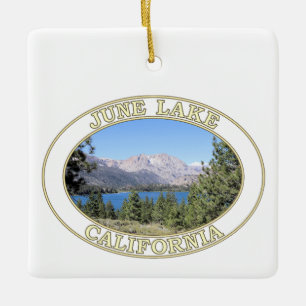 June Lake and Eastern Sierra Nevada Keramikornament