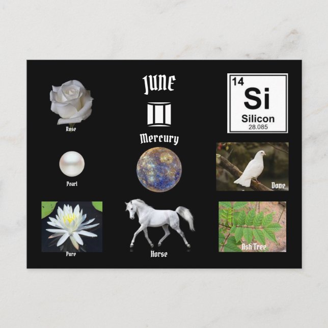 June Postcard Postkarte (Vorderseite)