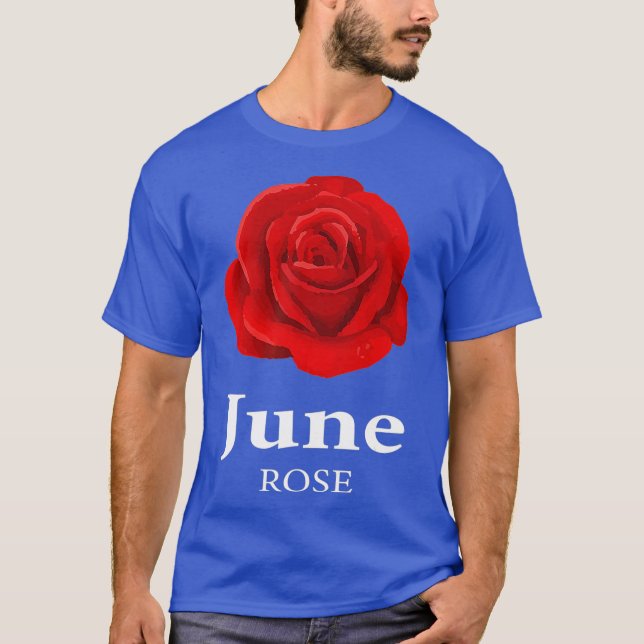 June Rose Anthophile oder Designer T-Shirt (Vorderseite)