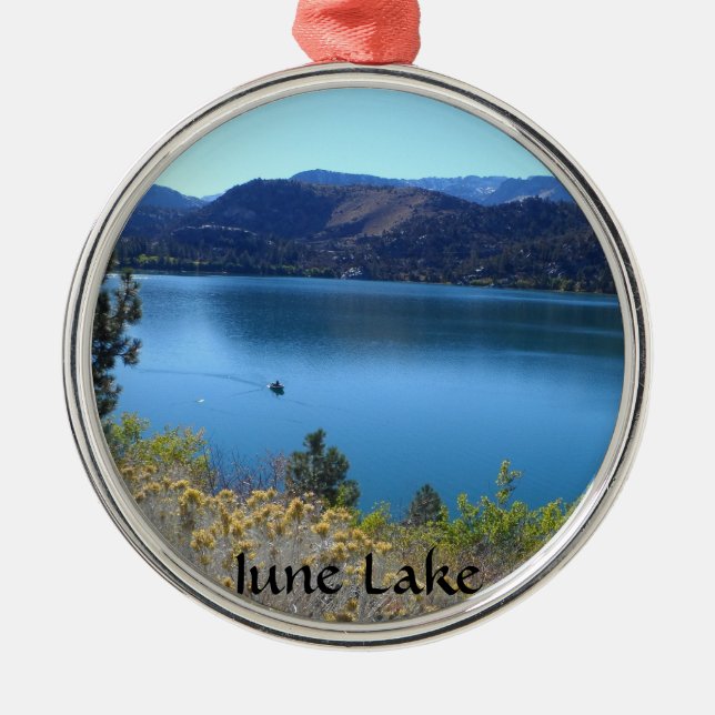 June See, Kalifornien Silbernes Ornament (Vorne)