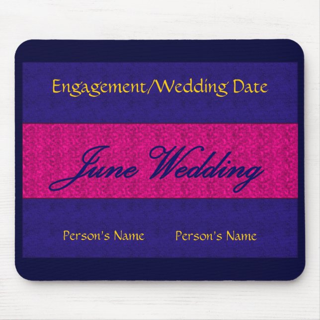 "June Wedding" Mousepad - individuell anpassbar -  (Vorne)