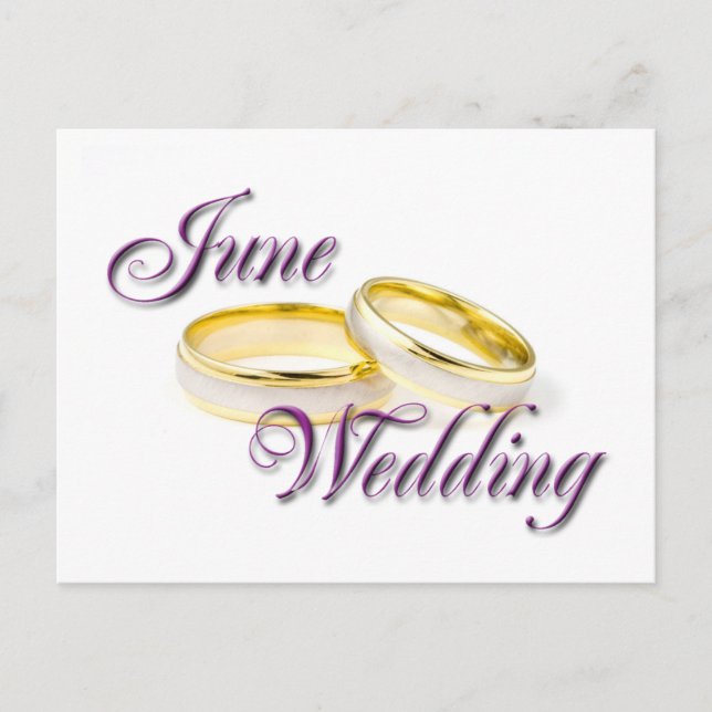 JUNE WEDDING POSTKARTE (Vorderseite)