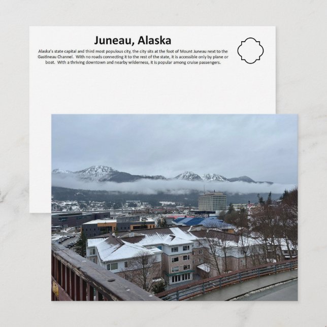 Juneau, Alaska 1 Postkarte (Vorne/Hinten)