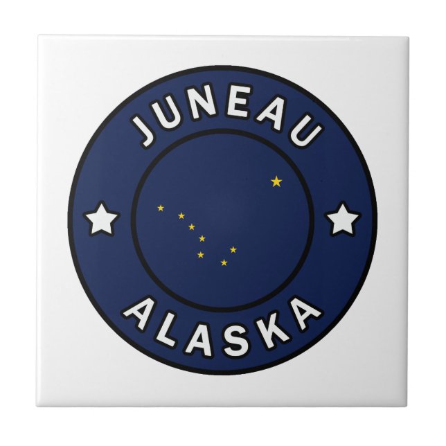 Juneau Alaska Fliese (Vorderseite)