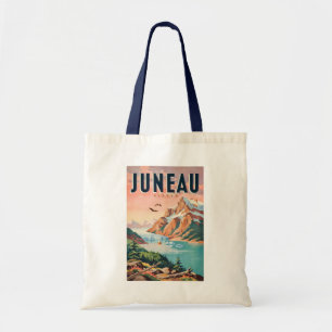 Juneau Alaska Gletscher Illustration Reise Kunst V Tragetasche
