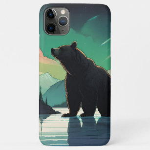Juneau Alaska Grizzlybär aurora Nordlichter Case-Mate iPhone Hülle