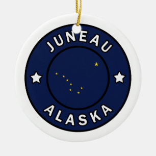 Juneau Alaska Keramik Ornament