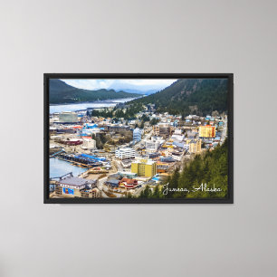 Juneau Alaska, Kreuzfahrt Alaska Port Leinwanddruck