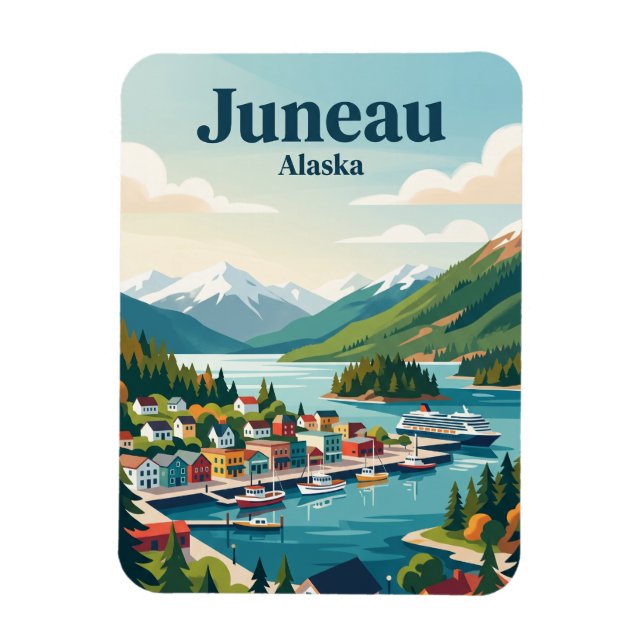 Juneau Alaska Magnet (Vertikal)