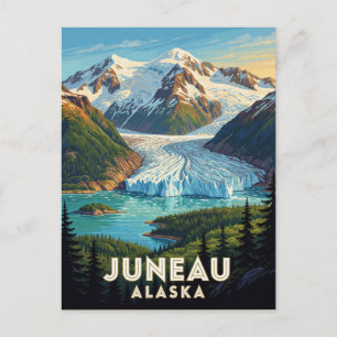 Juneau Alaska Mendenhall Gletscher Reise Szene 🏔 Postkarte