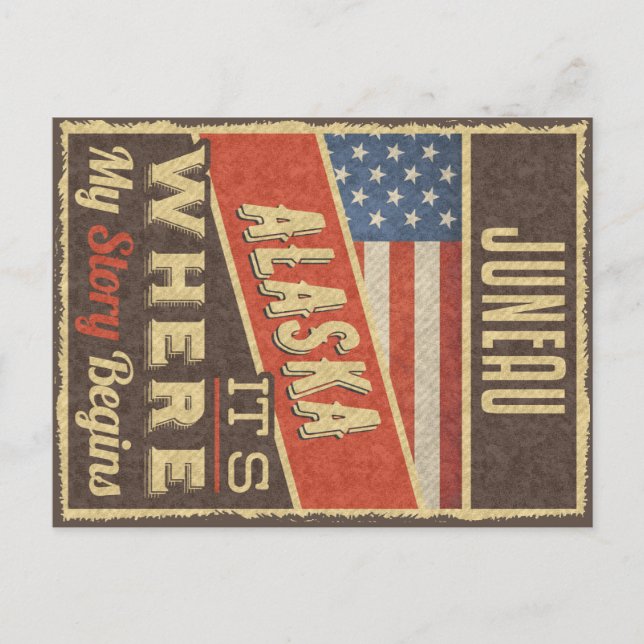 Juneau Alaska Postkarte (Vorderseite)