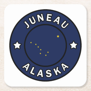 Juneau Alaska Rechteckiger Pappuntersetzer