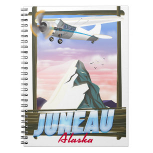 Juneau Alaska-Reiseplakat Notizblock