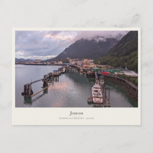 Juneau-Hafen im sanften Abendlicht Postkarte