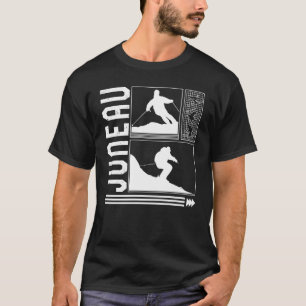Juneau Skier Winter Snowboard Snowboarder T-Shirt