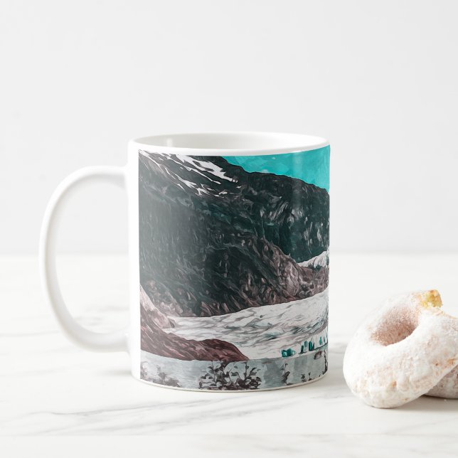 JUNEAU - TONGASS - MENDENHALL GLACIER - ALASKA USA KAFFEETASSE (Mit Donut)