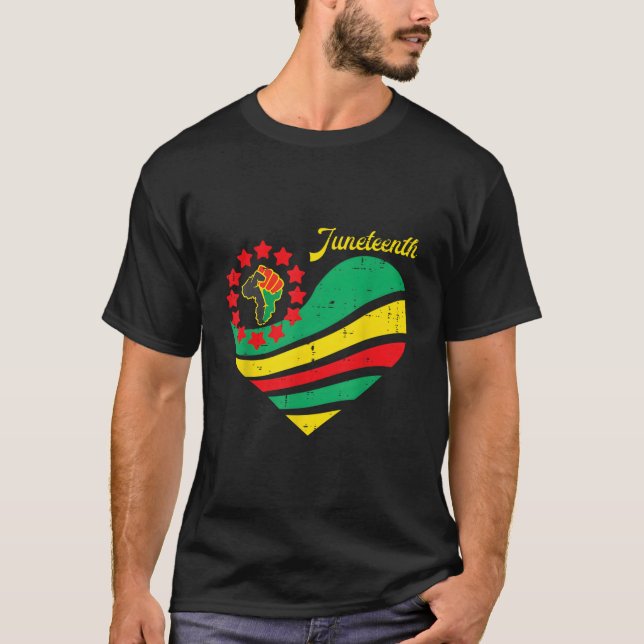 Junenth He Afrika Faust 19. Juni 1865 T-Shirt (Vorderseite)
