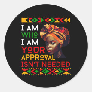 Juneteente Black Queen African Black Women Black H Runder Aufkleber