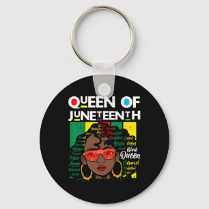 Juneteente Black Queen Melanin Girl Magic Sista Wo Schlüsselanhänger