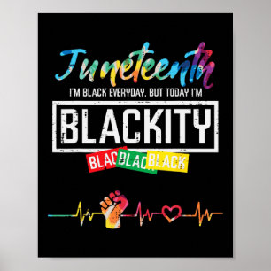Juneteente Blackity Black History African Women Gi Poster